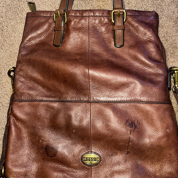 FOSSIL large leather hobo bag - Picture 6 of 7